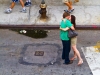 Street Kiss by Sally Harris