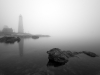Foggy Connecticut Morning by David Henkel